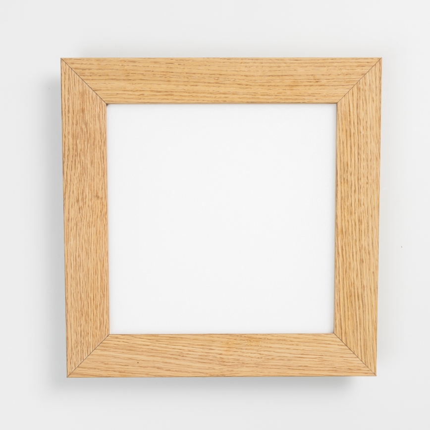 Eglo - Plafonnier LED RGBW dimmable en saillie SALOBRENA-C WOOD LED/16W/230V 2700-6500K 34x34 cm marron + télécommande