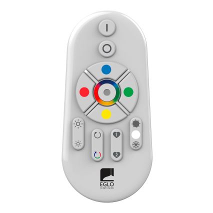 Eglo - Plafonnier LED RGBW dimmable en saillie SALOBRENA-C WOOD LED/16W/230V 2700-6500K 34x34 cm marron + télécommande