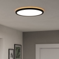 Eglo - Plafonnier salle de bain LED/18,5W/230V 2700K/4000K/6500K d. 38,9 cm IP44 noir