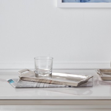 Eglo - Plateau décoratif 12,5x28,5 cm chrome