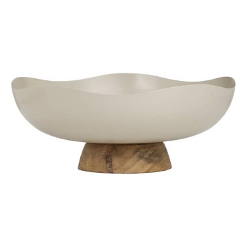 Eglo - Plateau décoratif d. 25 cm beige