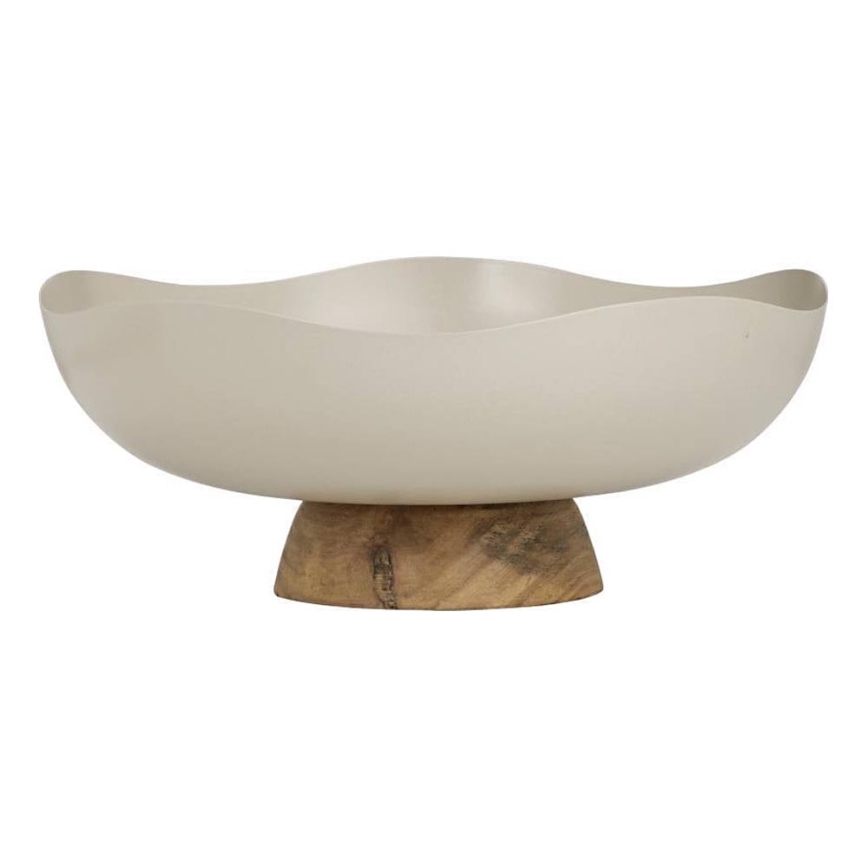 Eglo - Plateau décoratif d. 25 cm beige