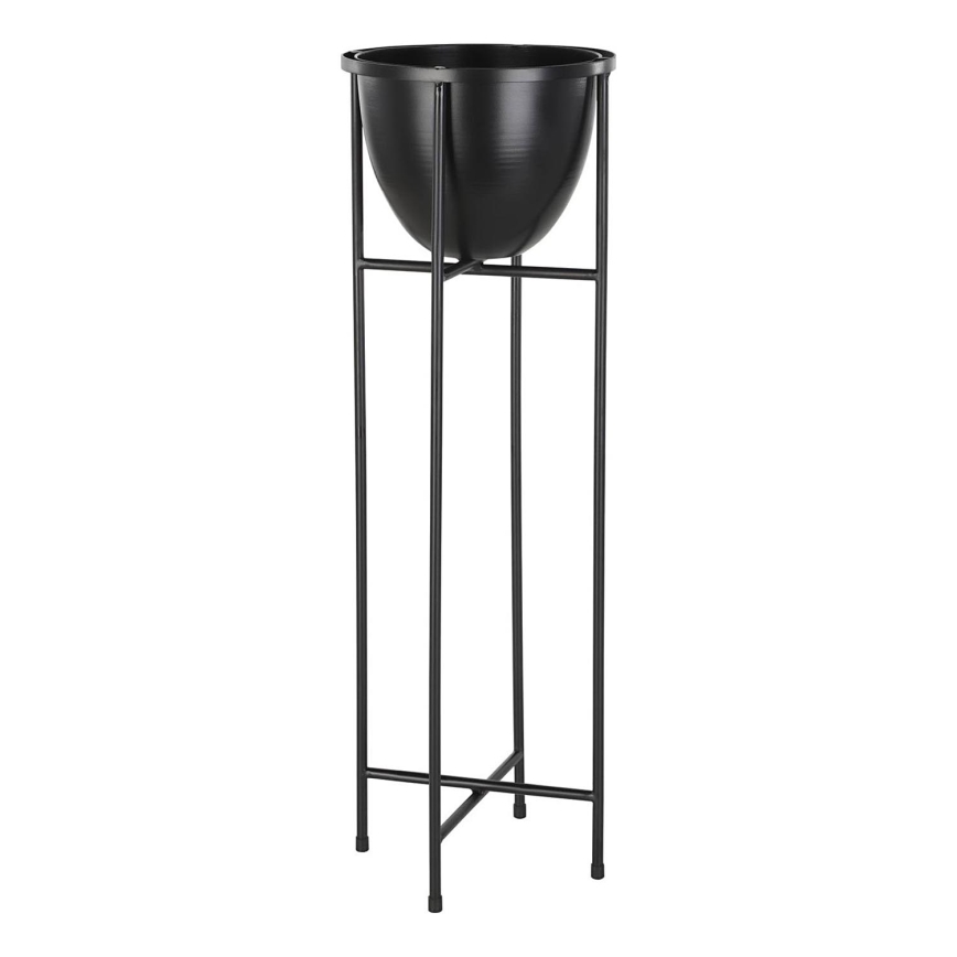 Eglo - Pot de fleurs en métal 73x23,5 cm noir