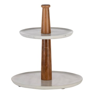 Eglo - Présentoir de service 28x25,5 cm bois/marbre