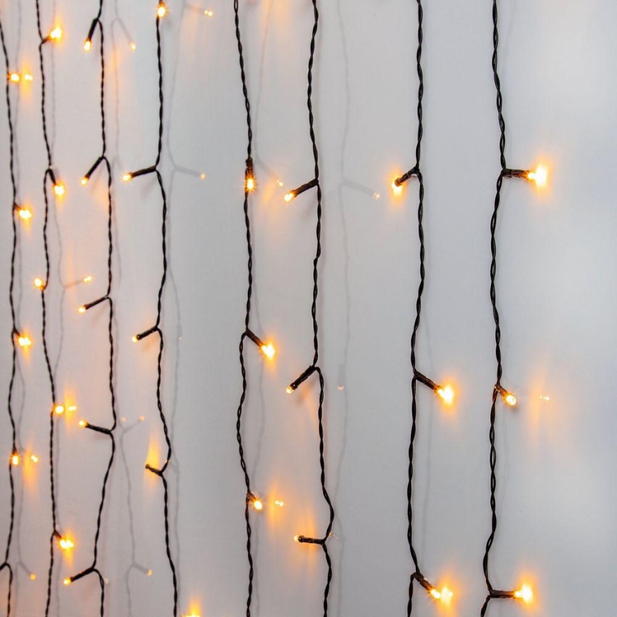 Eglo - Rideau lumineux de Noël extérieur 120 LED 1,8m IP44 blanc chaud