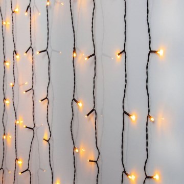 Eglo - Rideau lumineux LED d'extérieur 120 LED 1,8 m IP44 blanc chaud