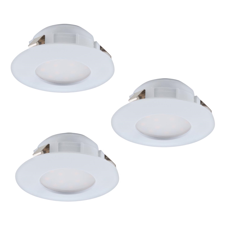 Eglo - SET 3x Spot LED encastrable PINEDA 1xLED/6W/230V