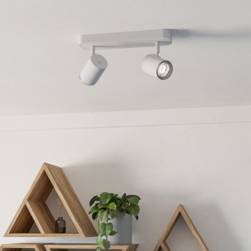 Eglo - Spot de salle de bains 2xGU10/5W/230V IP44 blanc