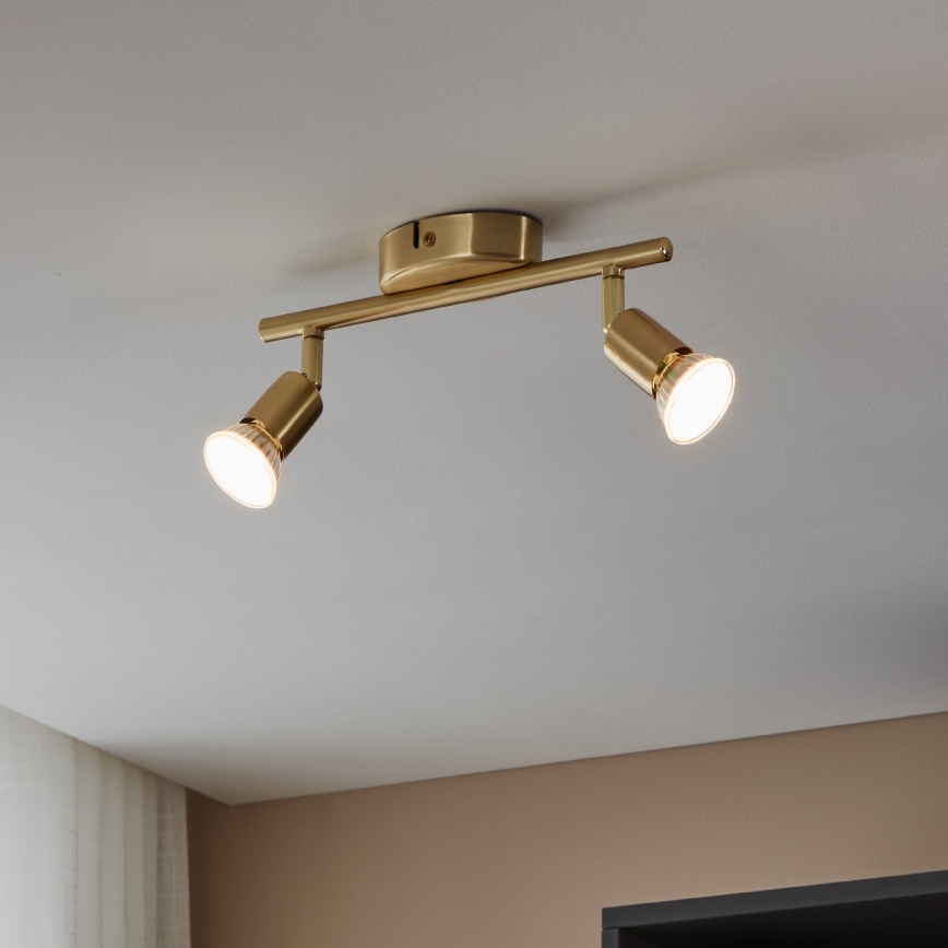 Eglo - Spot LED 2xGU10/2,8W/230V 3000K doré