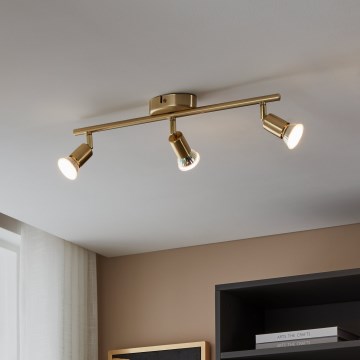 Eglo - Spot LED 3xGU10/2,8W/230V 3000K doré