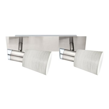 Eglo - Spot LED MY CHOICE 2xE14/4W/230V chrome mat/crème