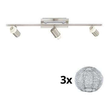 Eglo - Spot LED MY CHOICE 3xE14/40W/230V chrome mat