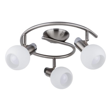 Eglo - Spot LED MY CHOICE 3xE14/4W/230V  chrome mat/blanc