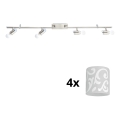 Eglo - Spot LED MY CHOICE 4xE14/4W/230V chrome mat/blanc