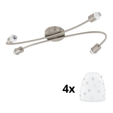 Eglo - Spot LED MY CHOICE 4xE14/4W/230V chrome mat/blanc