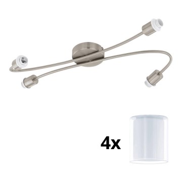 Eglo - Spot LED MY CHOICE 4xE14/4W/230V chrome mat/blanc