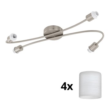 Eglo - Spot LED MY CHOICE 4xE14/4W/230V chrome mat/blanc