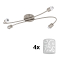 Eglo - Spot LED MY CHOICE 4xE14/4W/230V chrome mat/blanc