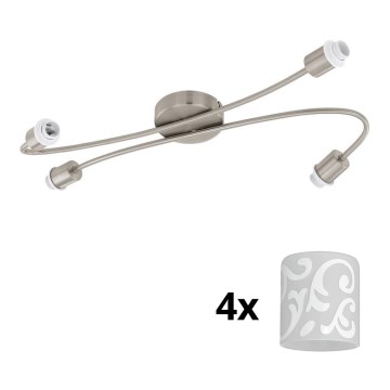 Eglo - Spot LED MY CHOICE 4xE14/4W/230V chrome mat/blanc