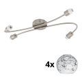 Eglo - Spot LED MY CHOICE 4xE14/4W/230V chrome mat/blanc/noir