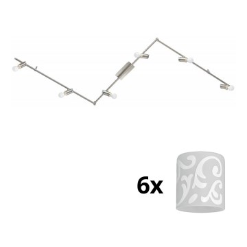 Eglo - Spot LED MY CHOICE 6xE14/4W/230V chrome mat/blanc