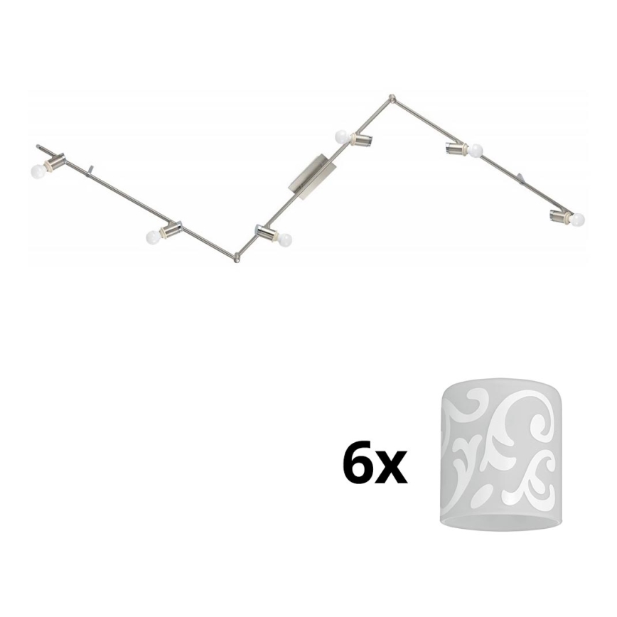 Eglo - Spot LED MY CHOICE 6xE14/4W/230V chrome mat/blanc