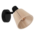 Eglo - Spot mural 1xE14/40W/230V beige/noir
