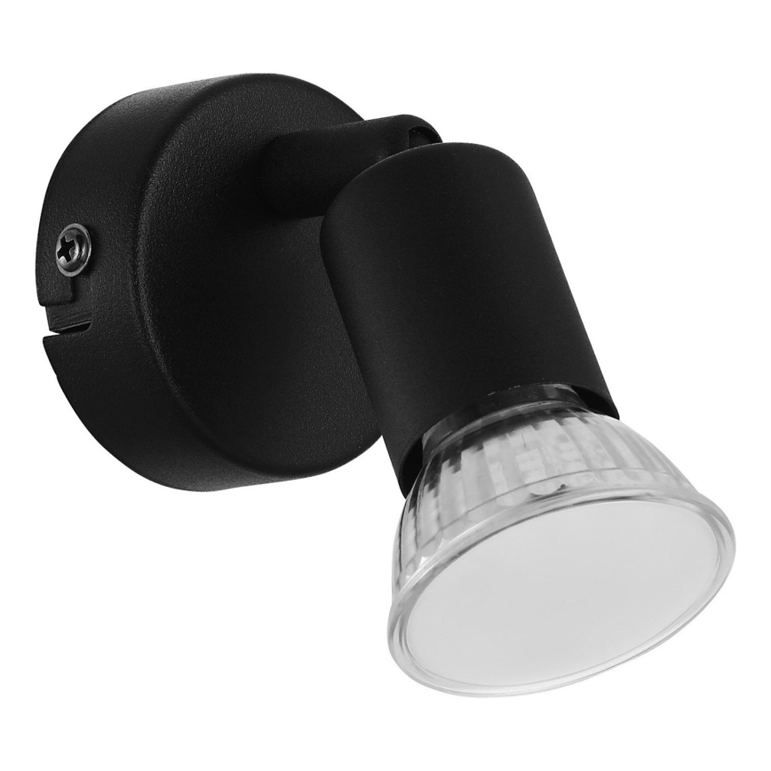 Eglo - Spot mural LED 1xGU10/2,8W/230V 3000K noir