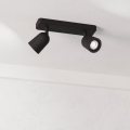 Eglo - Spot orientable 2xGU10/10W/230V, noir