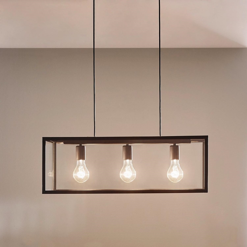 Eglo - Suspension 3xE27/60W/230V