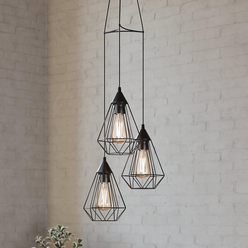 Eglo - Suspension 3xE27/60W/230V