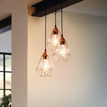 Eglo - Suspension 3xE27/60W/230V