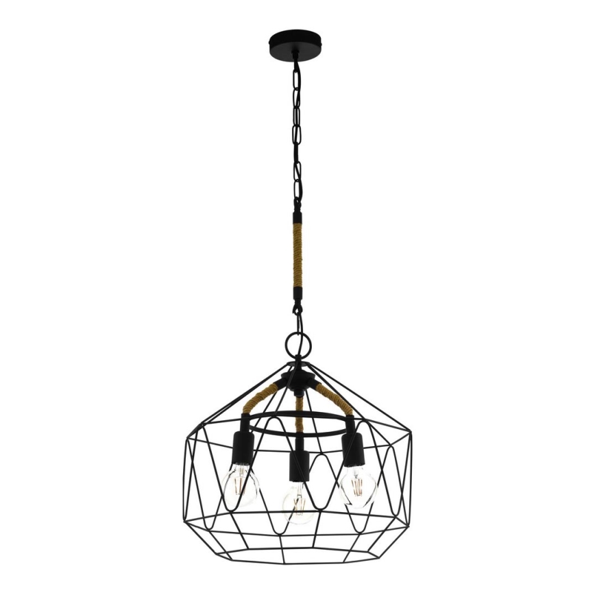 Eglo - Suspension avec chaîne 3xE27/40W/230V