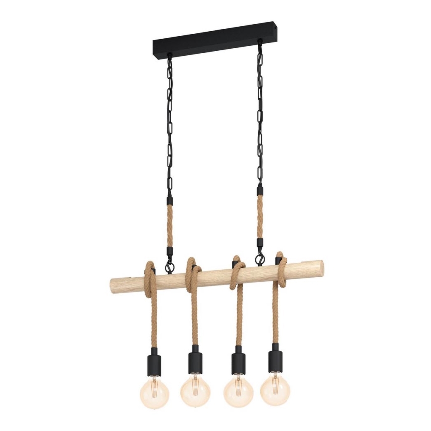 Eglo - Suspension avec chaîne 4xE27/40W/230V