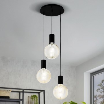 Eglo - Suspension avec fil 3xE27/40W/230V