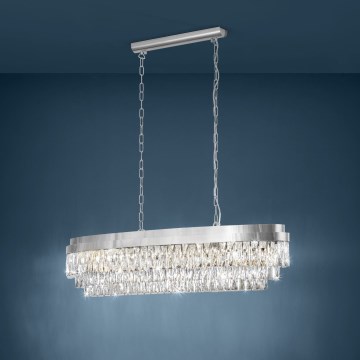 Eglo - Suspension filaire 13xE14/40W/230V brillant chrome