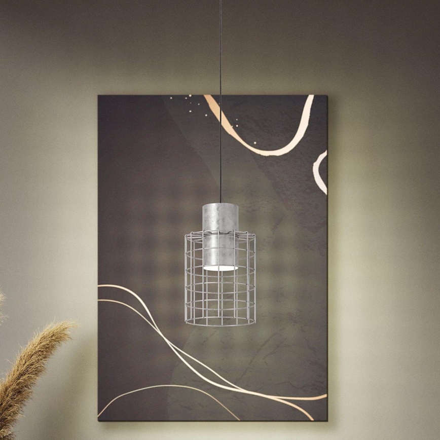 Eglo - Suspension filaire 1xE27/40W/230V d. 20 cm argentée