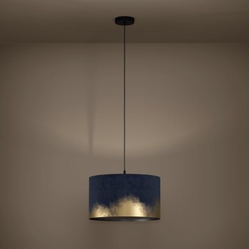 Eglo - Suspension filaire 1xE27/40W/230V d. 38 cm bleu/doré