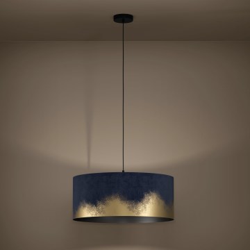 Eglo - Suspension filaire 1xE27/40W/230V d. 53 cm bleu/doré