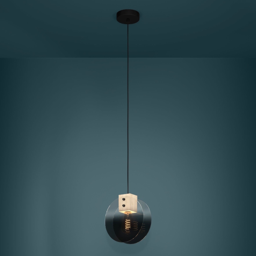 Eglo - Suspension filaire 1xE27/40W/230V fumé