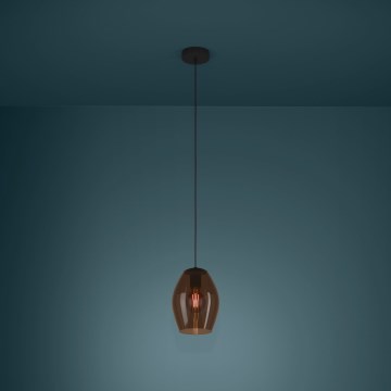 Eglo - Suspension filaire 1xE27/40W/230V marron