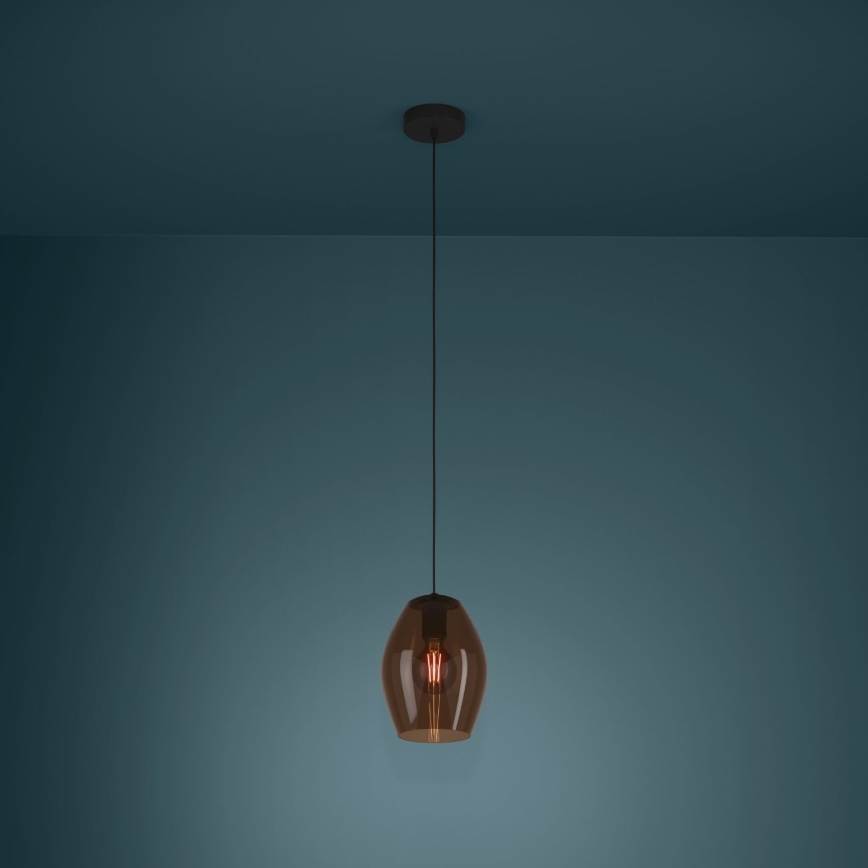 Eglo - Suspension filaire 1xE27/40W/230V marron