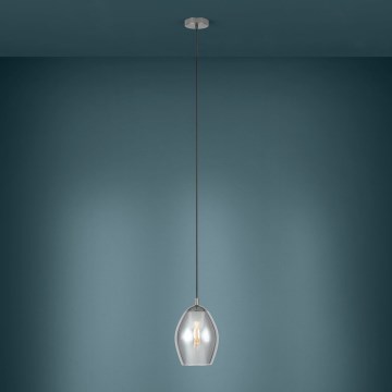 Eglo - Suspension filaire 1xE27/60W/230V fumé
