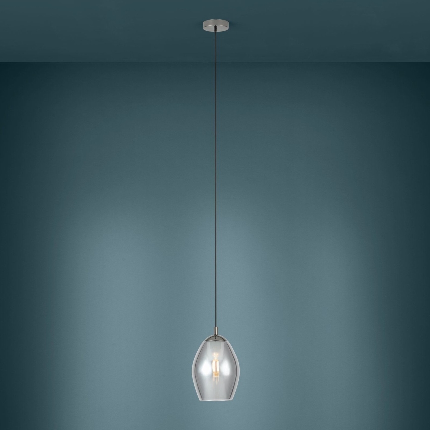 Eglo - Suspension filaire 1xE27/60W/230V fumé