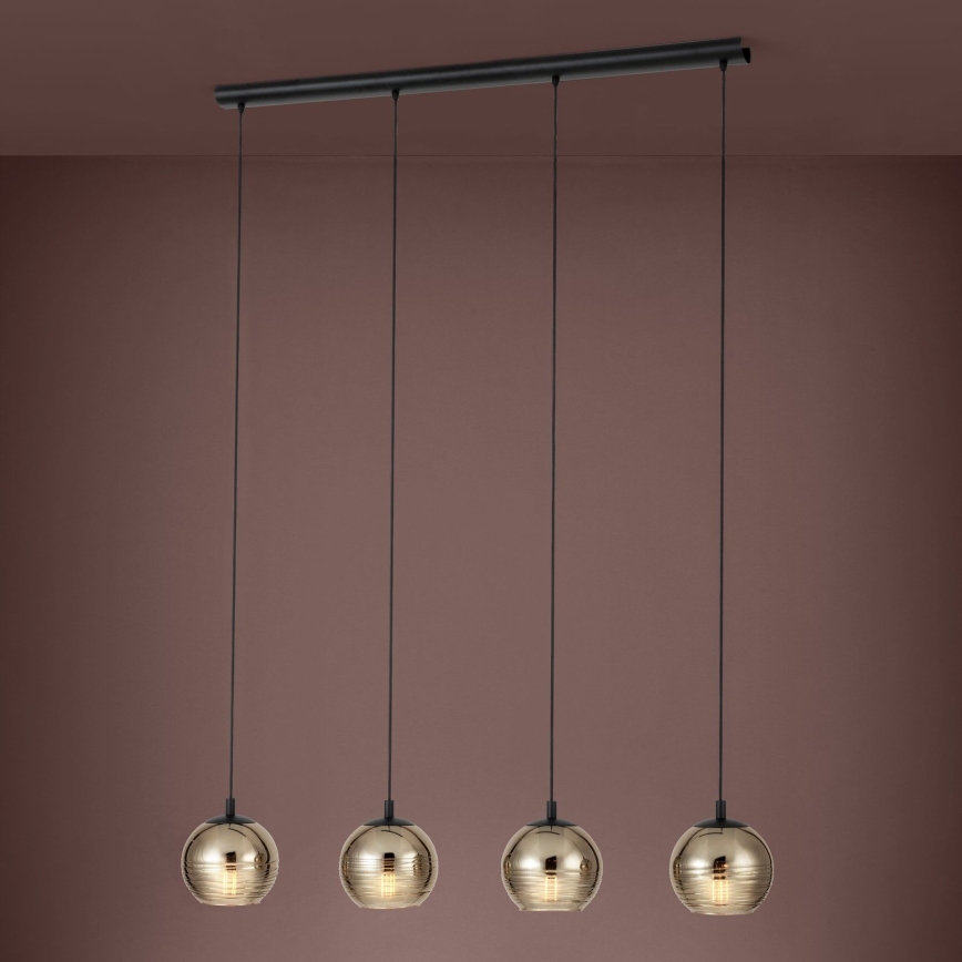 Eglo - Suspension filaire 4xE27/40W/230V
