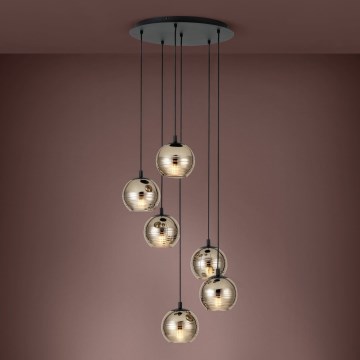 Eglo - Suspension filaire 6xE27/40W/230V
