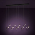 Eglo - Suspension filaire à intensité variable 14xLED/3W/230V 3000K noir/transparent