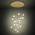Eglo - Suspension filaire à intensité variable 17xLED/3W/230V 3000K d. 78 cm doré