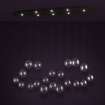 Eglo - Suspension filaire à intensité variable 8xLED/4,2W/230V 3000K transparent