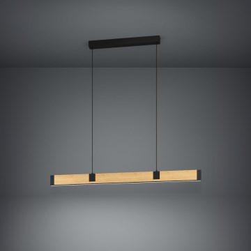 Eglo - Suspension filaire à intensité variable LED/28,8W/230V 3000K noir/marron